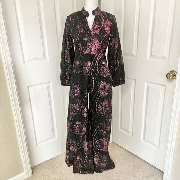 Kahindo Luo Tie Dye Cotton Jumpsuit Size 6 - Picture 3 of 14